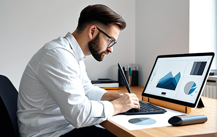 시각디자인 자격증 지원 절차 - **

"A confident graphic designer in a modern, minimalist office in Berlin, working on a digital ill...